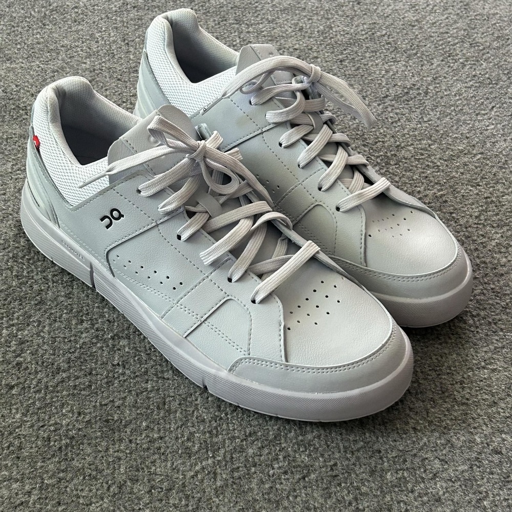 On The Roger Clubhouse Shoes Mens 10 Grey Tennis Walking Sneaker
